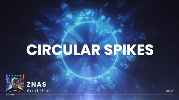 Cicular Spikes Cover Art Audio Visualizer
