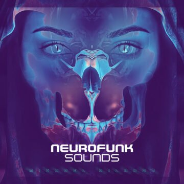 neurofunk-sounds-Purple Overlay EDM Album Cover Art